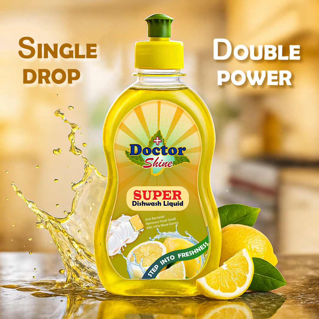 Doctorshine Super Dishwash Liquid 500ml (Pack of 5)